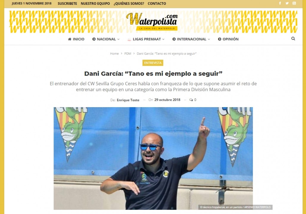 Waterpolista.com 2018-10-31 Dani García
