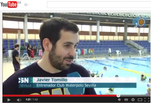 Reportaje Canal Sur Noticias - Colaboración de Club Waterpolo Sevilla Emasesa con el Colegio Matadero﻿